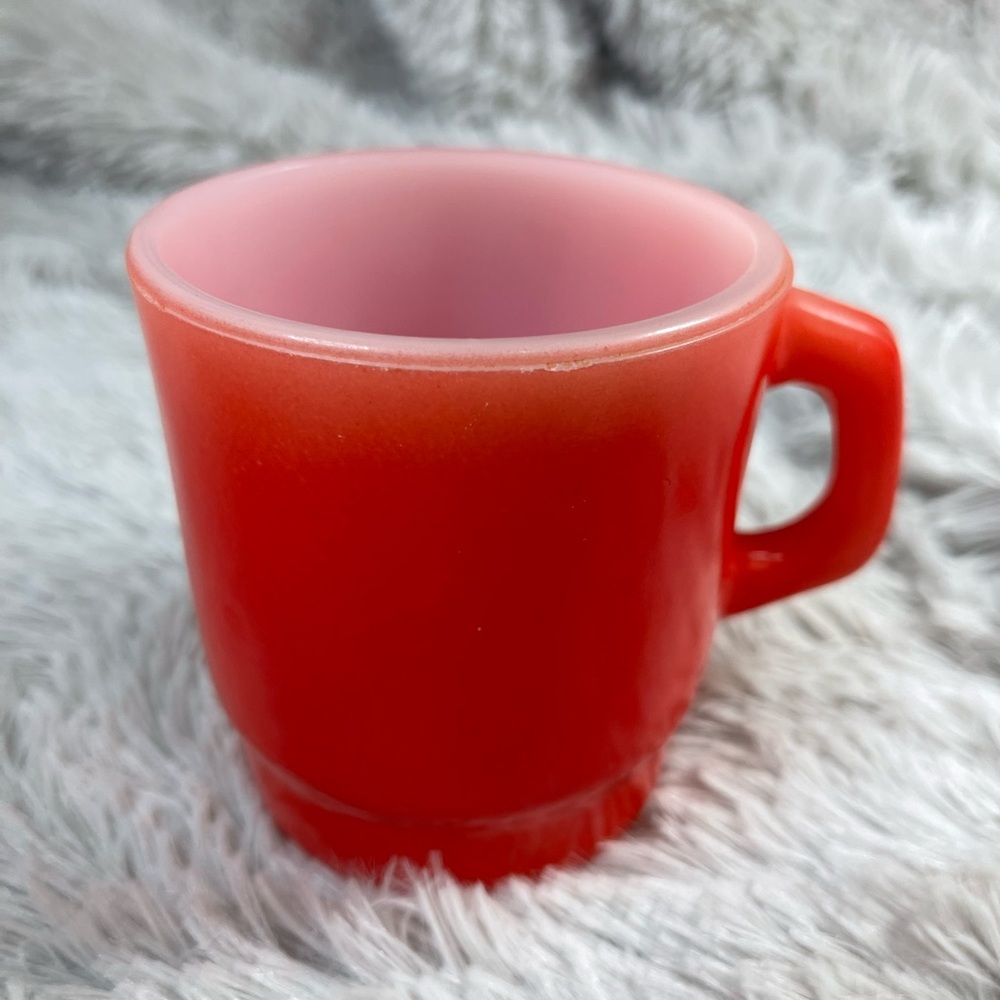Anchor Hocking Red Mug Made in USA
